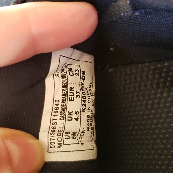 RYKA, blue suede cushioned walking shoes, size 6M - Picture 3 of 5